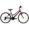 Coppi Bicicletta Bambina MTB JAUNTY 24" 18 Velocità Nero Fucsia