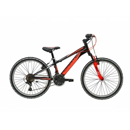 Bicicletta Da Bambino Adriatica Rock 24" 18v Modello Unisex Nero/arancio 1 Bicicletta Da Bambino Adriatica Rock 24" 18v Modello Unisex Nero/arancio