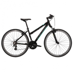 Bicicletta Ibrida Kross Evado 2.0 Bicicletta Donna 28" Tg M Nero - Menta