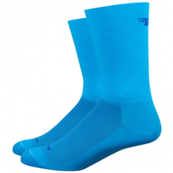 Calza Defeet 6" D-LOGO Process Blu Aireator Taglia L