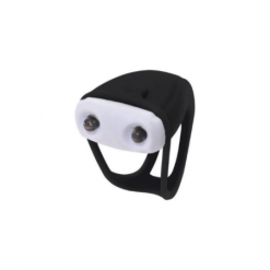 Fanalino Posteriore BRN Pongo In Silicone Nero Con Led Rossi