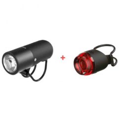 Kit Fanali Knog Plugger Combo Anteriore Plug Posteriore Nero