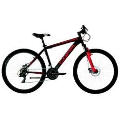 Mountain Bike 27,5" Coppi 21v Disc H46 Nero/rosso