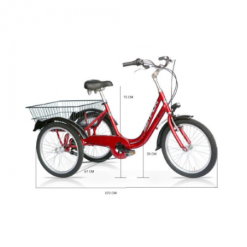 Triciclo Speed Cross Pedalata Assistita 3 Ruote 20" 7 Triciclo Speed Cross Pedalata Assistita 3 Ruote 20" -Vendite Biciclette triciclo speed cross pedalata assistita 3 ruote 20 2